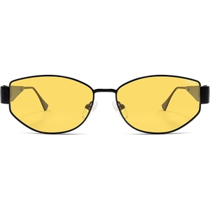 image:imageSOJOS Polarized Sunglasses for WomenTrendy Hexagonal Sun Glasses Retro Shades UV400 SJ1257Matte BlackYellow