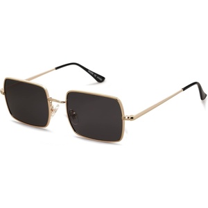 image:imageSOJOS Polarized Sunglasses for Womens MensRectangle Polygon Retro Vintage Shades Classic Vintage Shades SJ1168Black