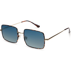 image:imageSOJOS Polarized Sunglasses for Womens MensRectangle Polygon Retro Vintage Shades Classic Vintage Shades SJ1168Blue