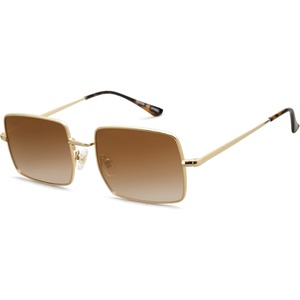 image:imageSOJOS Polarized Sunglasses for Womens MensRectangle Polygon Retro Vintage Shades Classic Vintage Shades SJ1168Brown