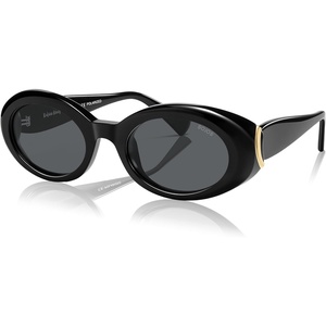 image:imageSOJOS Retro Acetate Oval Polarized Sunglasses Women Men 90s Vintage UV400 Protection Tiny Sun GlassesSUNSETGlaze HourblackGrey