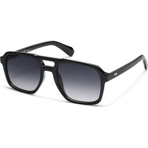 image:imageSOJOS Retro Aviator Polarized Sunglasses For Women Men Womens Oversized Thick Square Vintage 70s Sun Glasses SJ2330Black Grey Grading