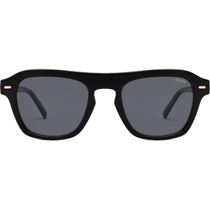 image:imageSOJOS Retro Aviator Polarized Sunglasses for Men Women Vintage Square Mens Shades SJ2632Black Frame Grey Lens