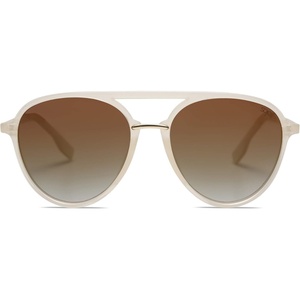 image:imageSOJOS Retro Aviator Polarized Sunglasses for Women Men Double Bridge Ladies ShadesCrystal Pink