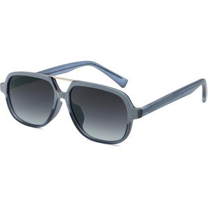 image:imageSOJOS Retro Aviator Sunglasses Womens Mens Vintage Double Bridge Sun Glasses 70s 80s 90s Shades SJ2399Blue