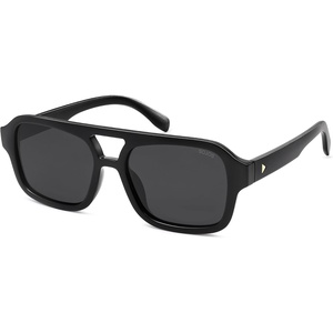 image:imageSOJOS Retro Aviator Sunglasses for Womens Mens Polarized Trendy Square Designer Inspired Shades 80s 90s Sun Glasses SJ2342Black
