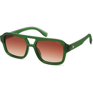 image:imageSOJOS Retro Aviator Sunglasses for Womens Mens Polarized Trendy Square Designer Inspired Shades 80s 90s Sun Glasses SJ2342Transparent Green