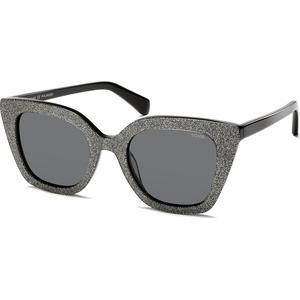 image:imageSOJOS Retro Cat Eye Acetate Polarized Sunglasses Women Men Wide Y2K Sun Glasses UV400 Protection ReefPearlescent SilverGrey