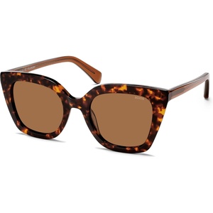 image:imageSOJOS Retro Cat Eye Acetate Polarized Sunglasses Women Men Wide Y2K Sun Glasses UV400 Protection ReefTurquoiseBrown