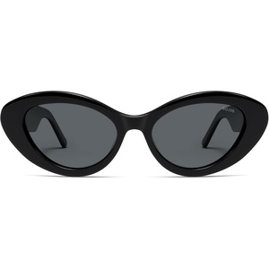 image:imageSOJOS Retro Cat Eye Acetate Sunglasses Men Women Polarized Vintage Lightweight UV400 Sun Glasses AfterglowBlackGrey