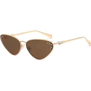 image:imageSOJOS Retro Cateye Sunglasses Womens Trendy Narrow UV400 Protection Sun Glasses EnchantressBrown
