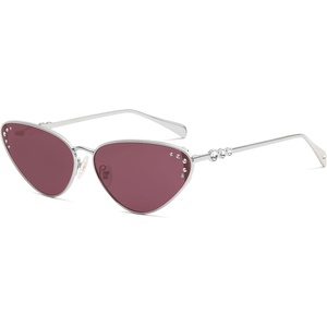 image:imageSOJOS Retro Cateye Sunglasses Womens Trendy Narrow UV400 Protection Sun Glasses EnchantressRed