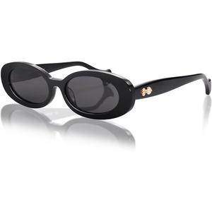 image:imageSOJOS Retro Oval Polarized Acetate LimitedEdition Sunglasses for Women Vintage Designer UV400 Protection VeronicaBlack