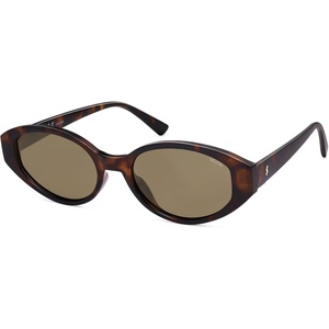 image:imageSOJOS Retro Oval Polarized Sunglasses for Women Cat Eye Shades SJ2608  Retro cateye style vintage look Perfect for travel shopping beach driving UV400 protection Lightweight and comfortableBrownBrown