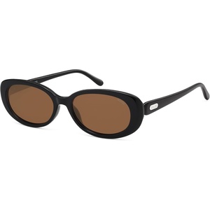 image:imageSOJOS Retro Oval Polarized Sunglasses for Women Men Big Vintage 90s Style Womens Mens Sunnies SJ2369BlackDark Brown