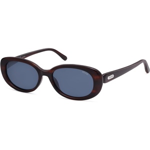image:imageSOJOS Retro Oval Polarized Sunglasses for Women Men Big Vintage 90s Style Womens Mens Sunnies SJ2369Dark Brown PatternGreyishblue