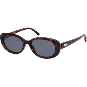 image:imageSOJOS Retro Oval Polarized Sunglasses for Women Men Big Vintage 90s Style Womens Mens Sunnies SJ2369Dark TortoiseLight Grey