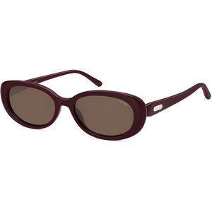 image:imageSOJOS Retro Oval Polarized Sunglasses for Women Men Big Vintage 90s Style Womens Mens Sunnies SJ2369Deep Eggplant PurpleRetro Brown