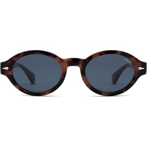 image:imageSOJOS Retro Oval Polarized Sunglasses for Women Men Chic Trendy 90s Sunnies Shades UV protection Sun Glasses SJ2630Tortoise Frame Grey Lens