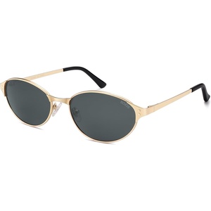 image:imageSOJOS Retro Oval Polarized Sunglasses for Women Men Trendy Chic Cat Eye 90s Y2K Sunnies SJ1266GoldGrey