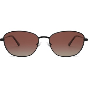 image:imageSOJOS Retro Oval Polarized Sunglasses for Women Men Vintage 90s Style Womens Mens Sunnies Sun Glasses SJ1245BlackReddishbrown