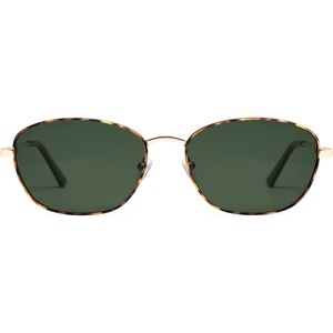 image:imageSOJOS Retro Oval Polarized Sunglasses for Women Men Vintage 90s Style Womens Mens Sunnies Sun Glasses SJ1245TortoiseDark Green