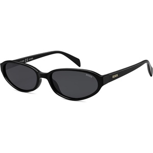 image:imageSOJOS Retro Oval Polarized Sunglasses for Women Trendy Cat Eye Chic Narrow Y2K Skinny Sunnies SJ2660BlackGrey