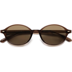 image:imageSOJOS Retro Oval Round Polarized Sunglasses Womens Mens Small Chic Vintage Trendy Sunnies SJ2611BrownBrown