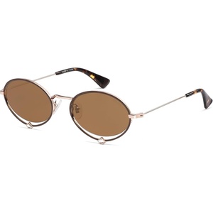 image:imageSOJOS Retro Oval Sunglasses Women Trendy Lightweight Narrow Vintage Small Shades UV Protection Sun Glasses LarmesTortoiseBrown