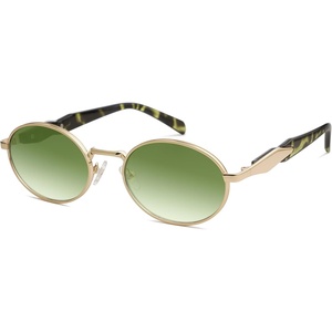 image:imageSOJOS Retro Oval Sunglasses for Women Men Trendy Sun Glasses Designer Inspired Classic Shades UV400 Protection SJ1224Green