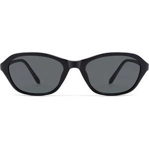 image:imageSOJOS Retro Oval Sunglasses for Women Trendy Cat Eye Narrow Chic Y2K 90s Sunnies SJ2685BlackGrey