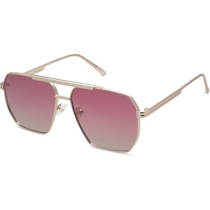 image:imageSOJOS Retro Oversized Square Polarized Sunglasses for Women Men Vintage Shades Classic Large Metal Sun GlassesPale Gold