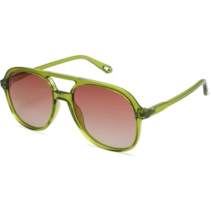 image:imageSOJOS Retro Polarized Aviator Sunglasses Womens Mens Classic 80s 90s Vintage Trendy Square Aviators SJ2174Light GreenGradient Pink