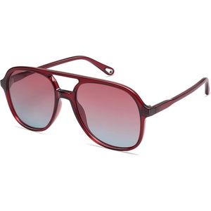 image:imageSOJOS Retro Polarized Aviator Sunglasses Womens Mens Classic 80s 90s Vintage Trendy Square Aviators SJ2174RedRed Gradient Blue
