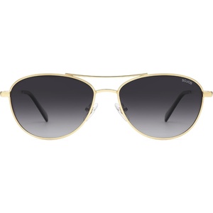 image:imageSOJOS Retro Polarized Aviator Sunglasses for Women Men Vintage 70s Style UV Protection Womens Mens Sun Glasses SJ1265GoldGradient Grey