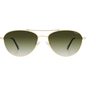 image:imageSOJOS Retro Polarized Aviator Sunglasses for Women Men Vintage 70s Style UV Protection Womens Mens Sun Glasses SJ1265GoldGradient Greyishgreen