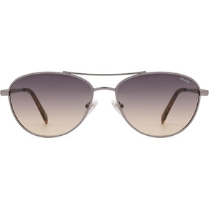 image:imageSOJOS Retro Polarized Aviator Sunglasses for Women Men Vintage 70s Style UV Protection Womens Mens Sun Glasses SJ1265Light GunmetalGradient Greyishbrown