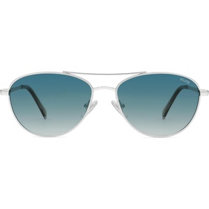 image:imageSOJOS Retro Polarized Aviator Sunglasses for Women Men Vintage 70s Style UV Protection Womens Mens Sun Glasses SJ1265SilverGradient Blue