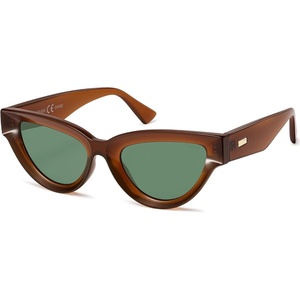 image:imageSOJOS Retro Polarized Cat Eye Sunglasses Womens Vintage Shades Trendy Stylish Sunnies SJ2331ABrown  Green Lens