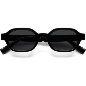 image:imageSOJOS Retro Polarized Hexagon Sunglasses for Women Men UV400 Trendy Rectangle 70s 80s 90s Shades SJ2389Black
