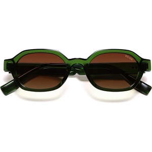 image:imageSOJOS Retro Polarized Hexagon Sunglasses for Women Men UV400 Trendy Rectangle 70s 80s 90s Shades SJ2389Green