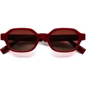 image:imageSOJOS Retro Polarized Hexagon Sunglasses for Women Men UV400 Trendy Rectangle 70s 80s 90s Shades SJ2389Red