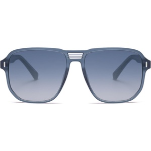 image:imageSOJOS Retro Polarized Hexagonal Aviator Sunglasses Womens Mens Trendy Rectangle UV400 Shades SJ2398BlackBlue