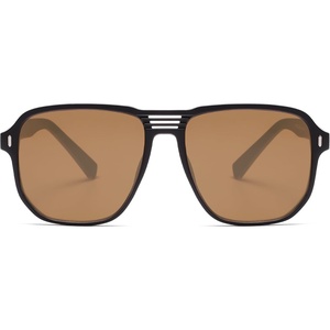 image:imageSOJOS Retro Polarized Hexagonal Aviator Sunglasses Womens Mens Trendy Rectangle UV400 Shades SJ2398BlackBrown