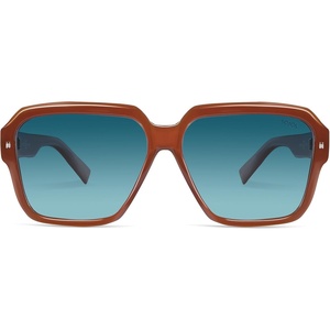 image:imageSOJOS Retro Polarized Hexagonal Aviator Sunglasses Womens Mens Trendy Rectangle UV400 Shades SJ2398BrownBlue