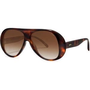image:imageSOJOS Retro Polarized Oversized 90s Aviator Sunglasses Womens Men Trendy Vintage Square Shades SJ2661Tortoise Frame Brown Grading Lens