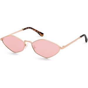 image:imageSOJOS Retro Polarized Sunglasses Womens Mens Vintage Narrow Irregular Shades UV400 SJ1233Rose Gold  Pink Lens