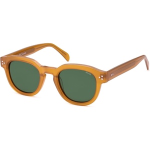 image:imageSOJOS Retro Polarized Sunglasses for Women Men Classic Round Acetate Frame UV Protection Shades SJ3111YellowGreen