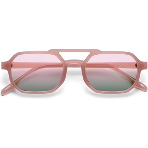 image:imageSOJOS Retro Rectangle Aviator Sunglasses for Women Men Trendy 90s Classic Square Frame Shades SJ2627PinkGreen