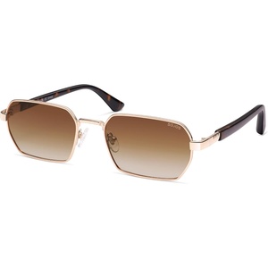 image:imageSOJOS Retro Rectangle Polarized 90s Sunglasses for Women MenTrendy Narrow Hexagon Square Shades SJ1270Gold Frame Brown Grading Lens